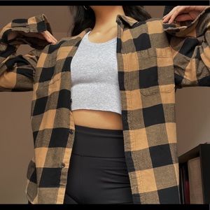 Checkered Plaid button up size medium